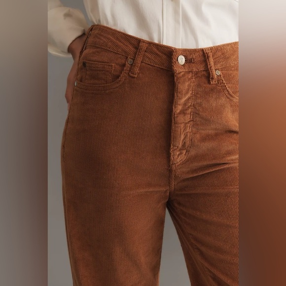 NWT The Scotty Cuffed High-Rise Straight-Leg Jean by Pilcro: Corduroy Edition☀️🟡 - Picture 2 of 9